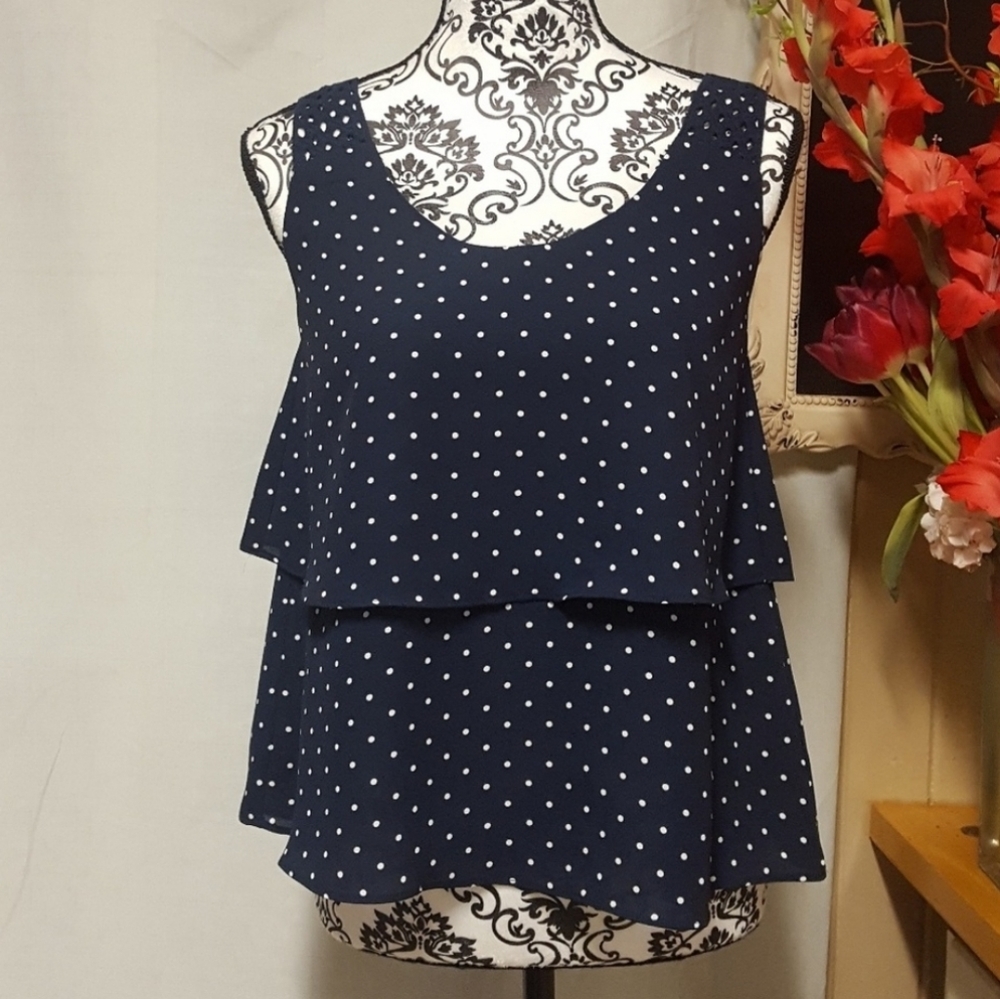 Polka Dot Tank Top Sz Small Maurices